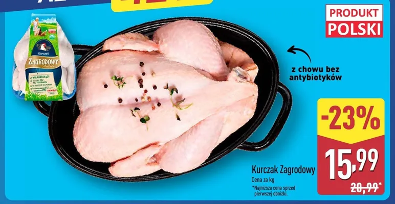 Kurczak Zagrodowy polski promocja w Aldi