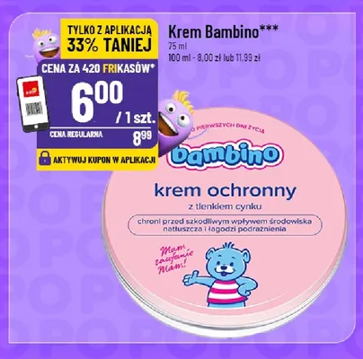 Krem ochronny Bambino promocja w POLOmarket