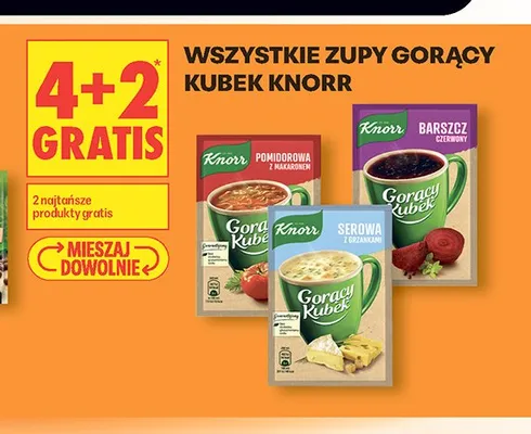 Zupa Gorący Kubek Barszcz czerwony Knorr promocja w Biedronka