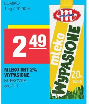 Mleko UHT 2% wypasione promocja w SPAR