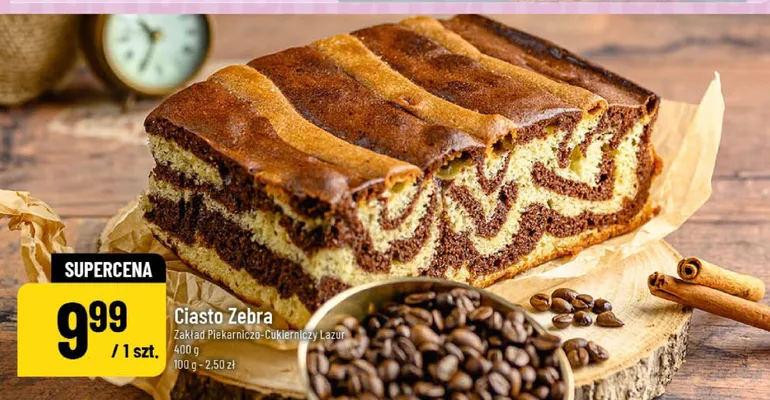 Ciasto Zebra promocja w POLOmarket