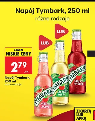 Napój Tymbark Jabłko Wiśnia promocja w Biedronka