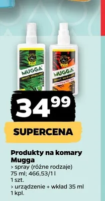 Produkty na komary Mugga promocja w Netto