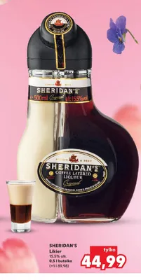 Likier Sheridan's 15,5% alk. promocja w Kaufland