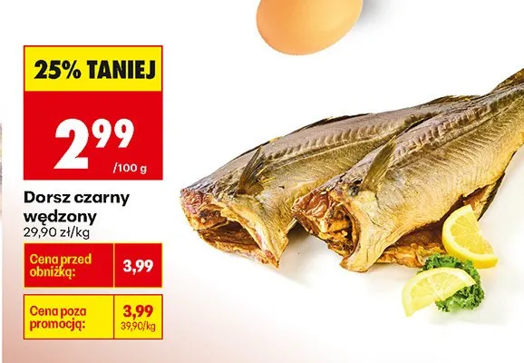 Dorsz czarny wędzony Biedronka promocja w Biedronka