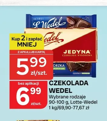 Czekolada E.Wedel promocja w Chorten