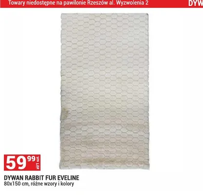 Dywan Rabbit Fur Eveline 80x150cm promocja w Merkury Market
