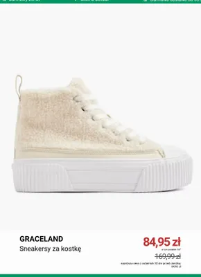 Sneakersy za kostkę Graceland promocja w Deichmann