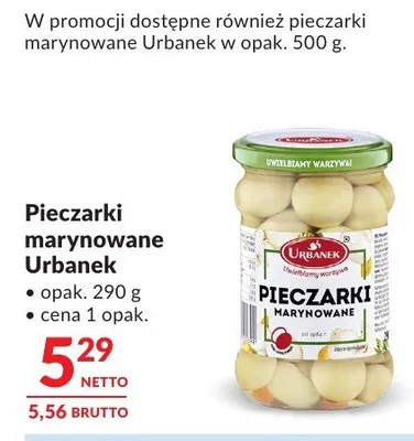 Pieczarki marynowane Urbanek promocja w Makro