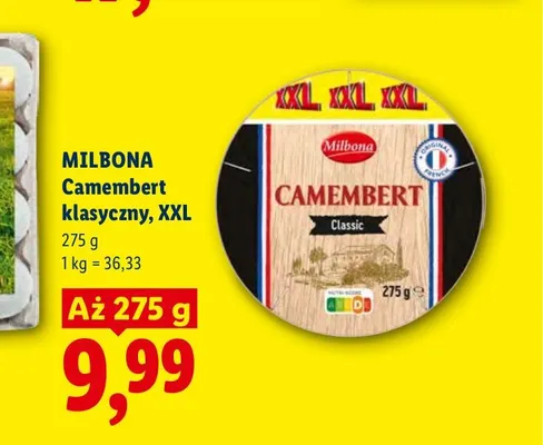 Camembert klasyczny XXL Milbona promocja w Lidl