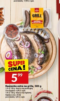 Kaszanka extra na grilla Białecki promocja w Twój Market