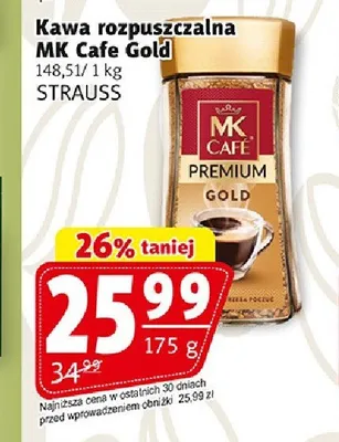 Kawa rozpuszczalna MK Cafe Premium Gold promocja w Prim Market
