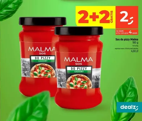 Sos do pizzy łagodny Malma promocja w Dealz