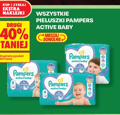 Pieluszki Pampers Active Baby promocja w Biedronka
