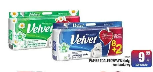 Papier toaletowy Velvet Rumianek i aloes promocja w Tomi Markt