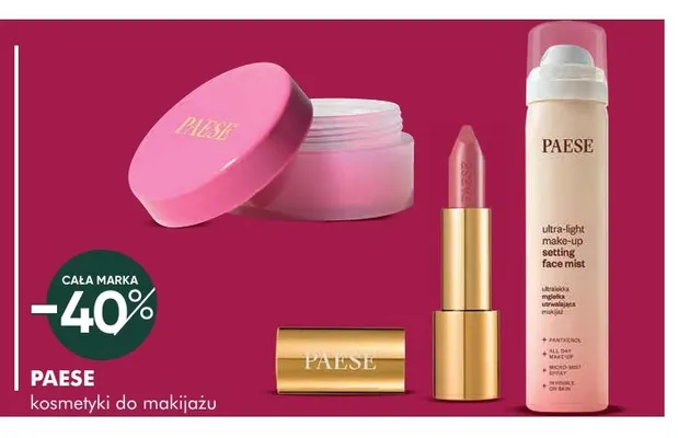 Kosmetyki do makijażu Paese promocja w Super-Pharm