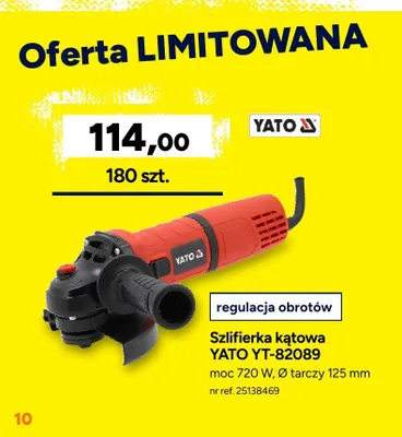 Szlifierka kątowa Yato YT-82089 promocja w Bricoman