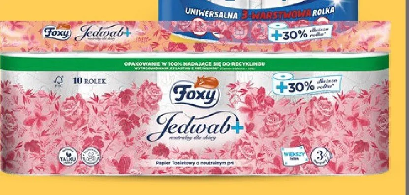 Papier toaletowy 3-warstwowy Jedwab+ promocja w Netto