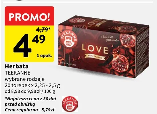 Herbata TEEKANNE promocja w Intermarche