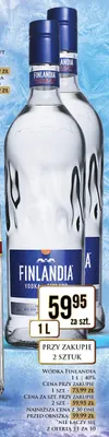 Wódka Finlandia promocja w Dino