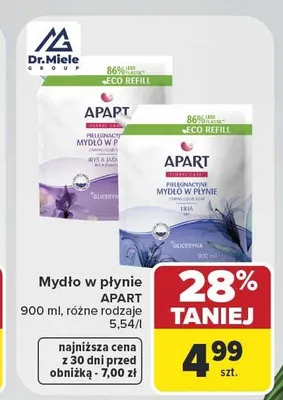 Mydło w płynie Apart promocja w Carrefour