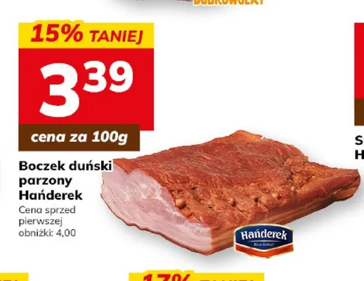 Boczek duński parzony Hańderek promocja w Hitpol