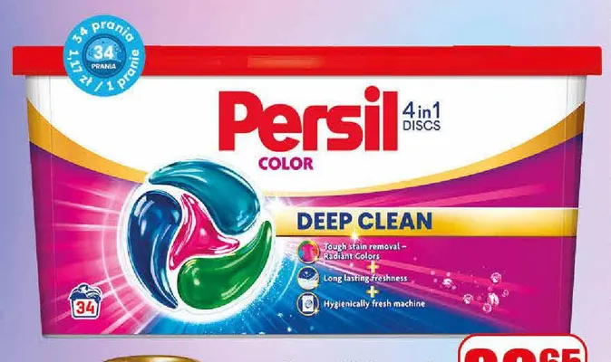 Kapsułki do prania kolorów Persil 4in1 Discs Color promocja w Dino