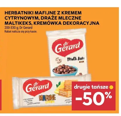 Herbatniki Mafijne z kremem cytrynowym Dr Gerard promocja w Stokrotka