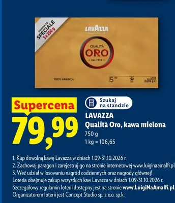 Kawa mielona Lavazza Qualità Oro promocja w Lidl