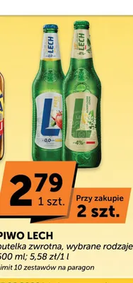 Piwo Lech 4% promocja w Euro Sklep