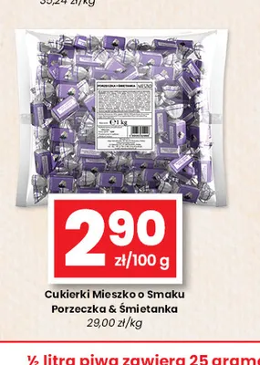 Cukierki o smaku porzeczka & śmietanka Mieszko promocja w emma MARKET