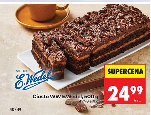Ciasto WW E.Wedel promocja w Biedronka