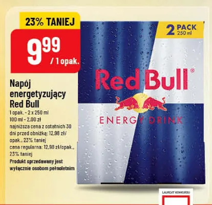 Napój energetyzujący Red Bull 2-pak 250ml promocja w POLOmarket