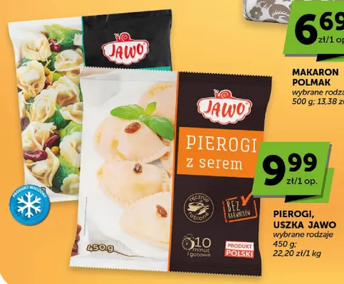 Pierogi, uszka Jawo promocja w Groszek