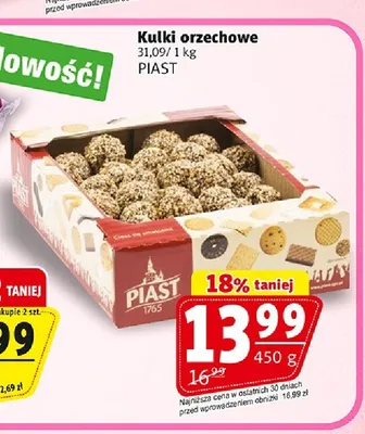 Kulki orzechowe Piast promocja w Prim Market
