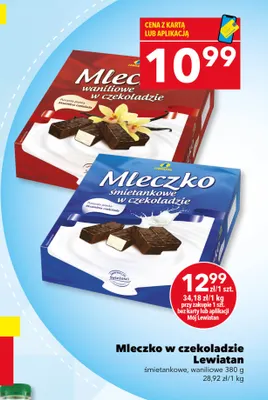 Mleczko w czekoladzie waniliowe Lewiatan promocja w LEWIATAN