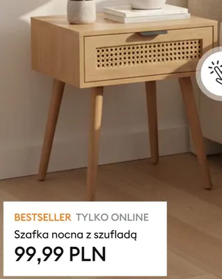 Szafka nocna z szufladą promocja w Sinsay