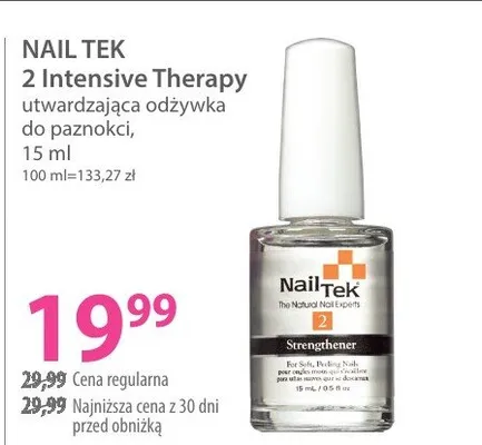 Odżywka Nail Tek 2 Intensive Therapy utwardzająca odżywka do paznokci 15 ml promocja w Hebe