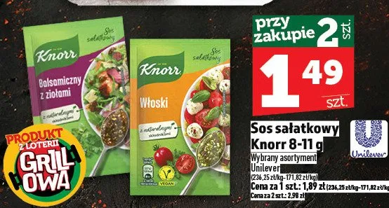 Sos sałatkowy Balsamiczny z ziołami Knorr promocja w TOPAZ