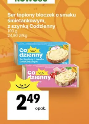 Ser topiony bloczek o smaku śmietankowym Codzienny promocja w Delikatesy Centrum