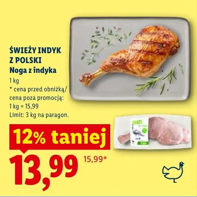 Noga z indyka promocja w Lidl