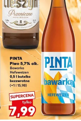 Piwo Bawarka Hefeweizen promocja w Kaufland