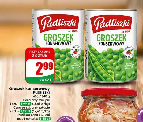 Groszek konserwowy promocja w Dino
