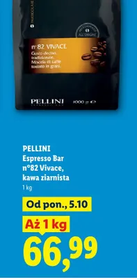 Kawa ziarnista Pellini Espresso Bar n°82 Vivace promocja w Lidl