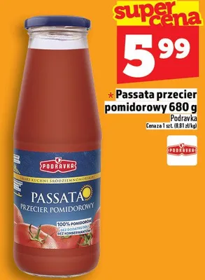 Passata przecier pomidorowy 680g promocja w TOPAZ