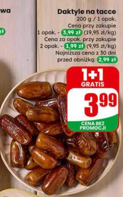 Daktyle na tacce promocja w Dino