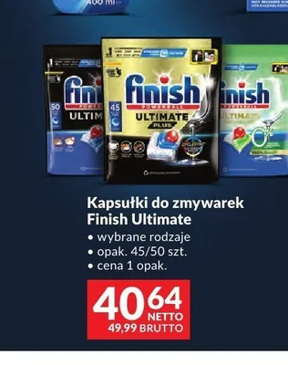 Kapsułki do zmywarek Finish Ultimate promocja w Makro