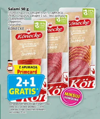 Salami pepperoni Könecke promocja w Prim Market