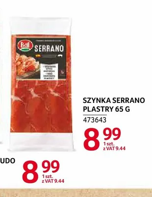 Szynka serrano plastry Bell promocja w Selgros