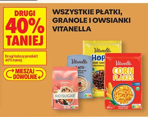 Granola Vitanella promocja w Biedronka